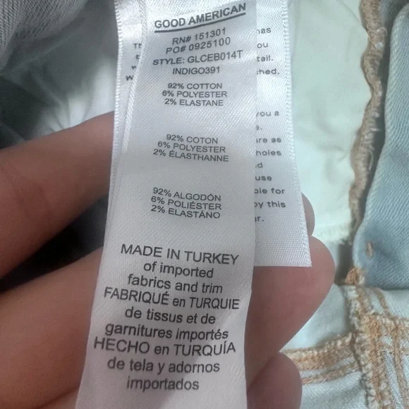 NWT Good American Good Legs Crop Light Wash Jeans Size 8/29 - Picture 6 of 6